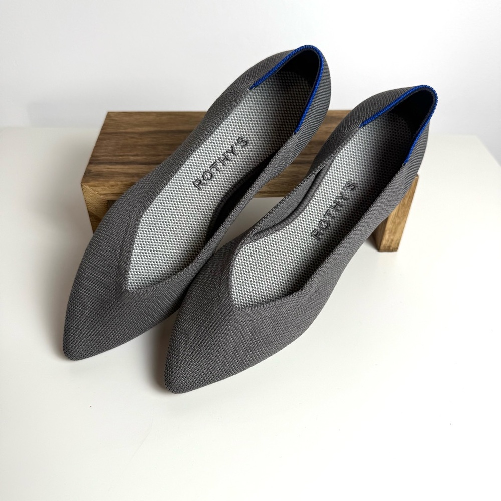 Rothy's Pebble Grey The Point Flats